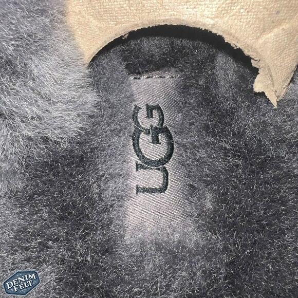 UGG Women’s Black/Grey Scuffette II Suede Slippers/ House Shoes | NEW/NIB!! - Picture 11 of 15